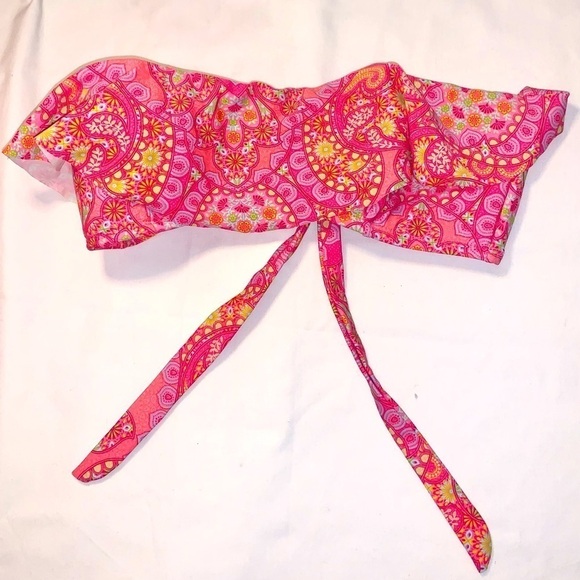 Atmosphere Bikini Top Pink paisley floral Size 6 - Picture 1 of 4